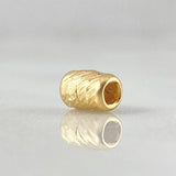 Herraje Cilindro 0.1gr / 0.4cm / 3mm Diamantado Oro Amarillo