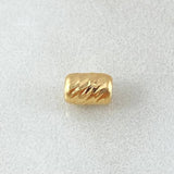 Herraje Cilindro 0.1gr / 0.4cm / 3mm Diamantado Oro Amarillo