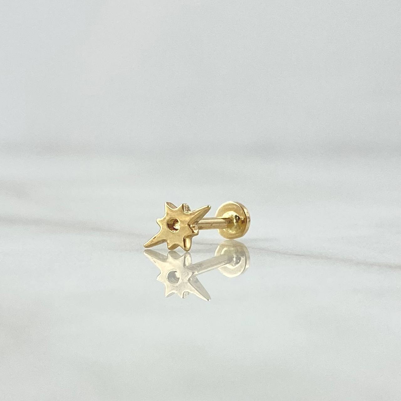 Piercing Estrella Cardenal 0.55gr / Nac.Esp.Oro 18K *