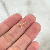 Piercing Estrella Cardenal 0.55gr / Nac.Esp.Oro 18K *