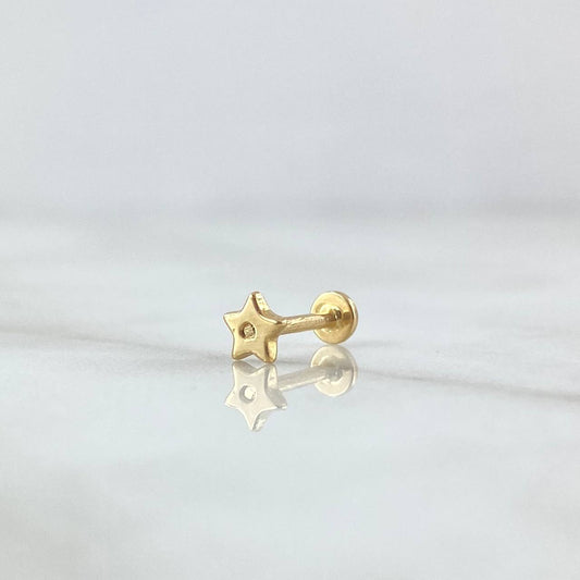Piercing Estrella 0.4gr / 1cm / Nac.Esp.Oro 18K ©