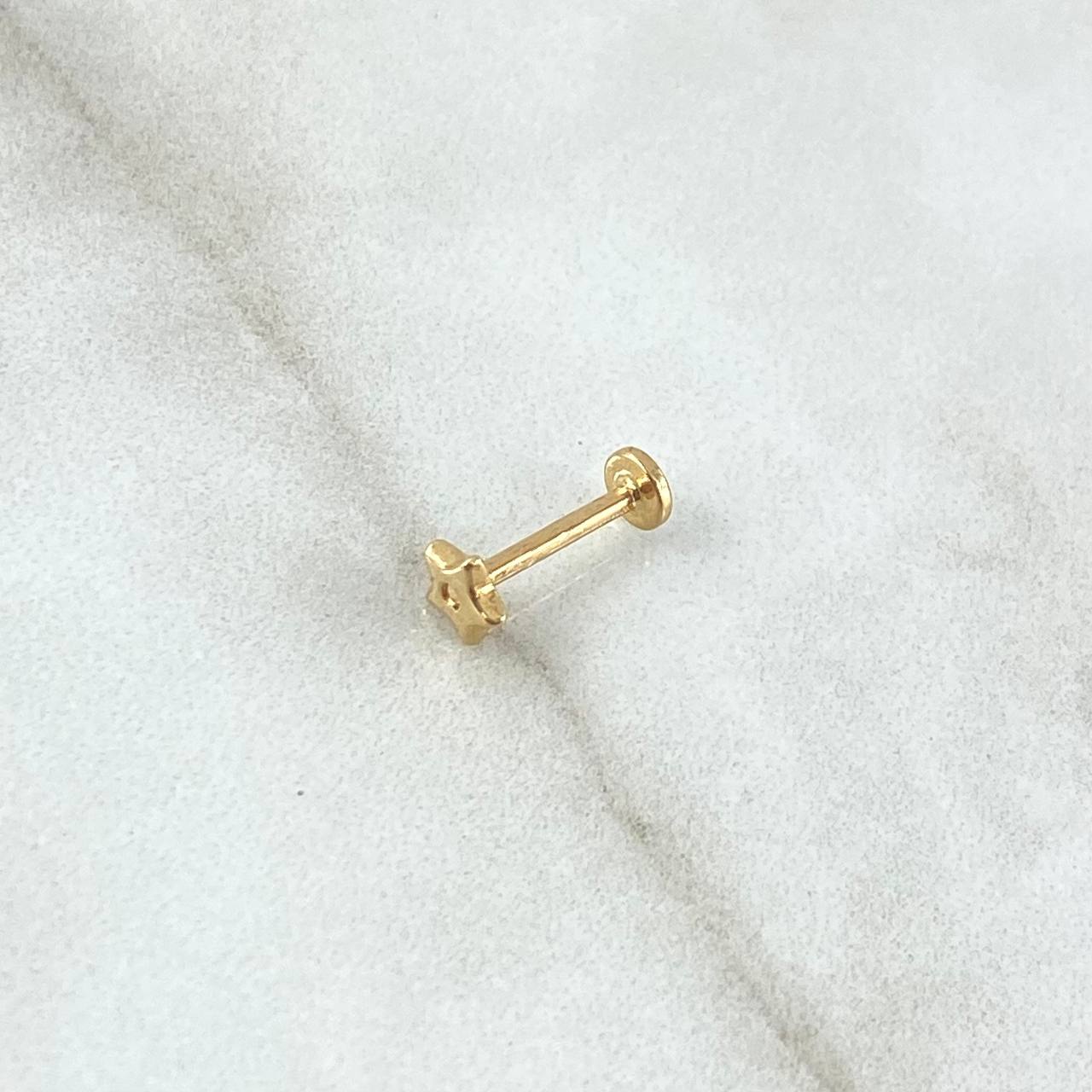 Piercing Estrella 0.4gr / Nac.Esp.Oro 18K