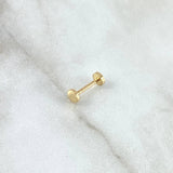 Piercing Circulo Plano 0.45gr / 1.1cm / Liso Oro Amarillo 18K (Joya)