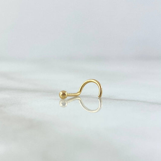 Piercing Chispa Bola 0.15gr / 1cm / Nac.Esp. Oro 18K ©