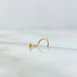 Piercing Chispa Curva Fija 0.2gr / 1cm / 2mm Bola Lisa Oro Amarillo 18K (Joya) ©