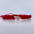 Pulsera Roja Trebol 0.65gr / Nacar Blanco Oro Amarillo Nac.Esp. 18K &