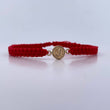 Pulsera Roja Letra J 0.4gr / Oro Amarillo 18K &