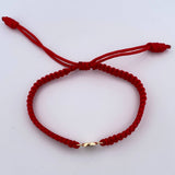 Pulsera Roja Letra R 0.4gr / Oro Amarillo 18K &