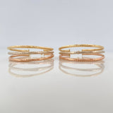 Candongas Daki Ovalas 2.35 g / 3.5 cm Tres Oros 18K