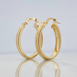 Candongas Tribal Ovaladas 2.6 g / 2.6 cm Oro Amarillo 18K