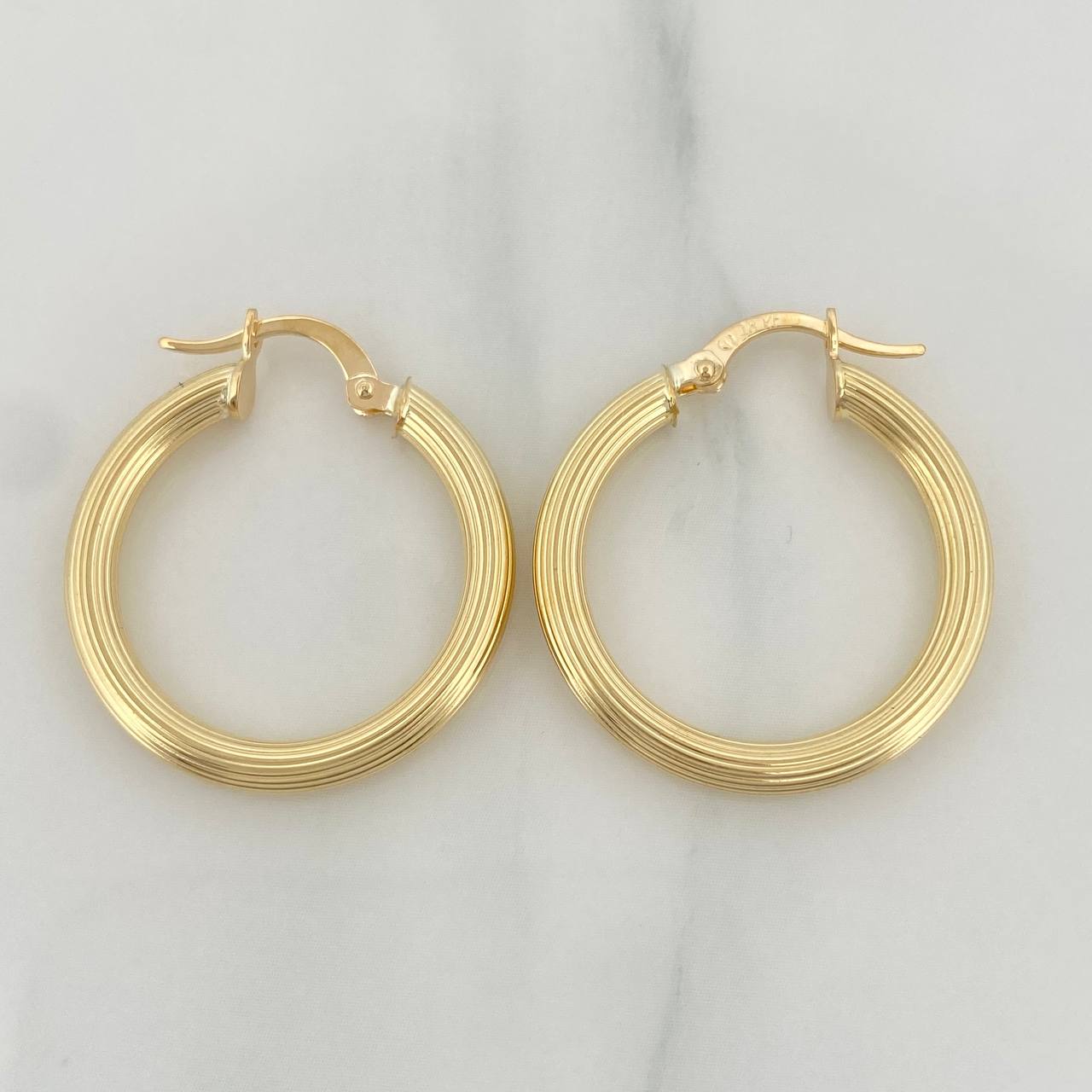 Candongas Cyrene 2.7 g / 2.7 cm Oro Amarillo 18K