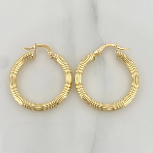 Candongas Cyrene 2.7 g / 2.7 cm Oro Amarillo 18K