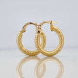 Candongas Zion 1.8 g / 2 cm Oro Amarillo 18K