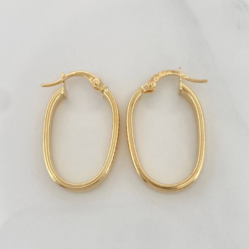 Candongas Yura 1.95 g / 2.6 cm Oro Amarillo 18K