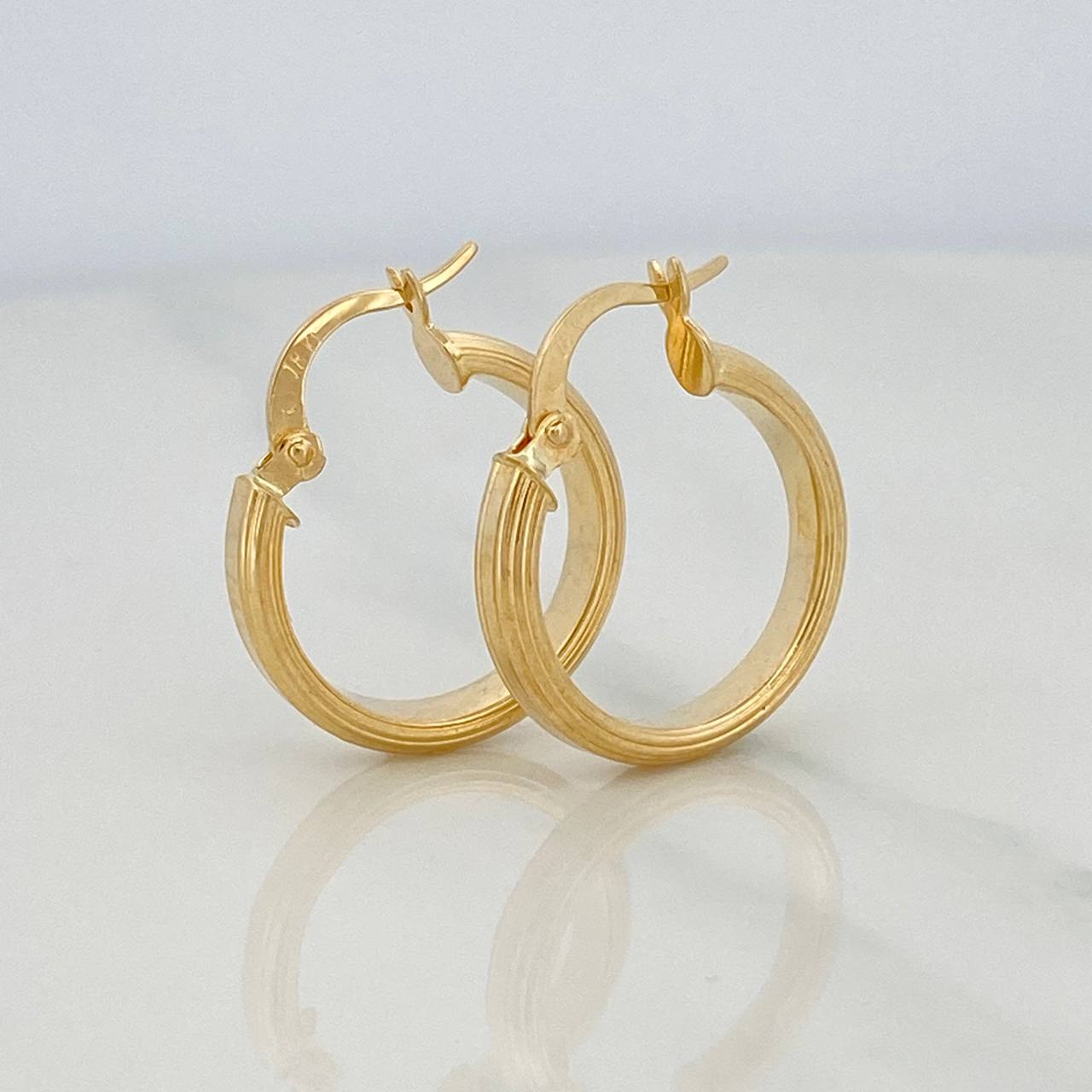 Candongas Winter 1.8 g / 2.2 cm Oro Amarillo 18K