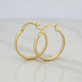 Candongas Kuki 1.55 g / 2.3 cm Oro Amarillo 18K