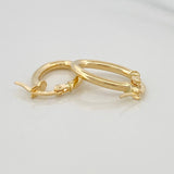 Candongas Jass 1.05 g / 1.5 cm Oro Amarillo 18K