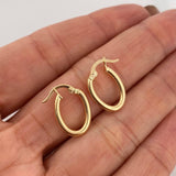 Candongas Jass 1.05 g / 1.5 cm Oro Amarillo 18K