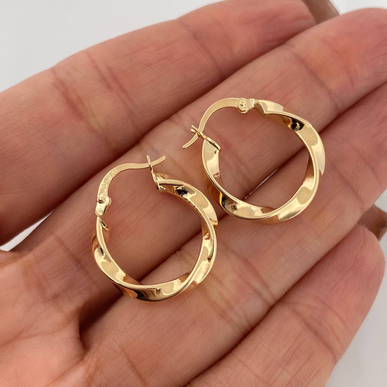 Candongas Kari 1.75 g / 2.2 cm Oro Amarillo 18K