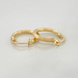 Candongas Cyrene 1 g / 1.7 cm Oro Amarillo 18K