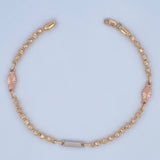 Pulso Eslabon Diamantado 7gr / 21cm / Oro 18K $