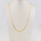 Cadena Escalera Plana 2.45g / 45cm / 1.61mm Oro Amarillo 18K