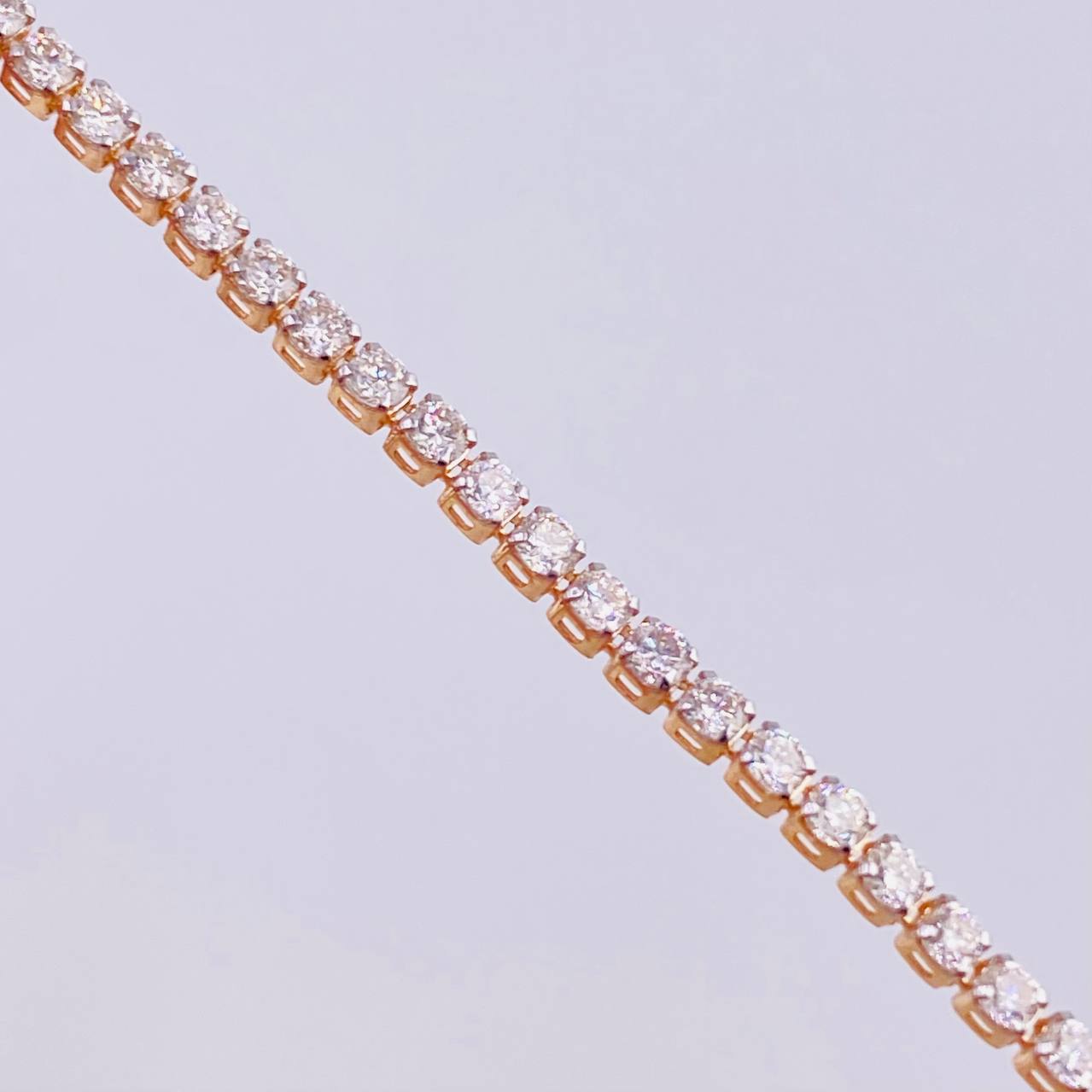 Pulso Tenis Diamantes 1,89 Qts 2.35 g / 18 cm / 1.9 mm Oro Amarillo 18K