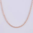 Cadena Tenis Diamantes 4,76Qts 4.6 g / 38.9 cm / 2 mm Oro Rosa 18K