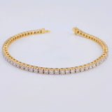 Pulso Tenis Diamantes 3,79 Qts 11.05 g / 18.1 cm / 2.6 mm Oro Amarillo 18K