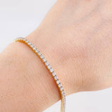 Pulso Tenis Diamantes 3,79 Qts 11.05 g / 18.1 cm / 2.6 mm Oro Amarillo 18K