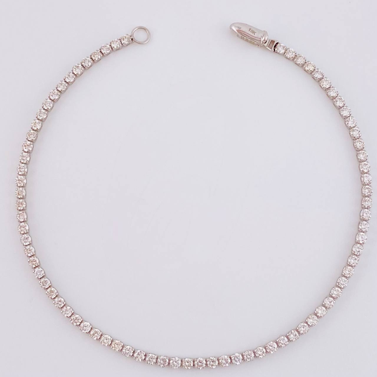 Pulso Tenis Diamantes 2,08 Qts 2.4 g / 18.1 cm / 1.9 mm Oro Blanco 18K