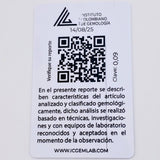 Dije Flor Esmeraldas 9Pts Diamante 9Pts 0.85 g / 1.5 cm Oro Amarillo 18K