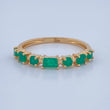 Anillo Churumbela Figuras Esmeralda 2gr / T6 3/4 / Oro Amarillo 18K %