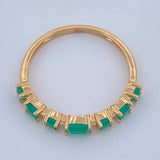 Anillo Churumbela Figuras Esmeralda 2gr / T6 3/4 / Oro Amarillo 18K %