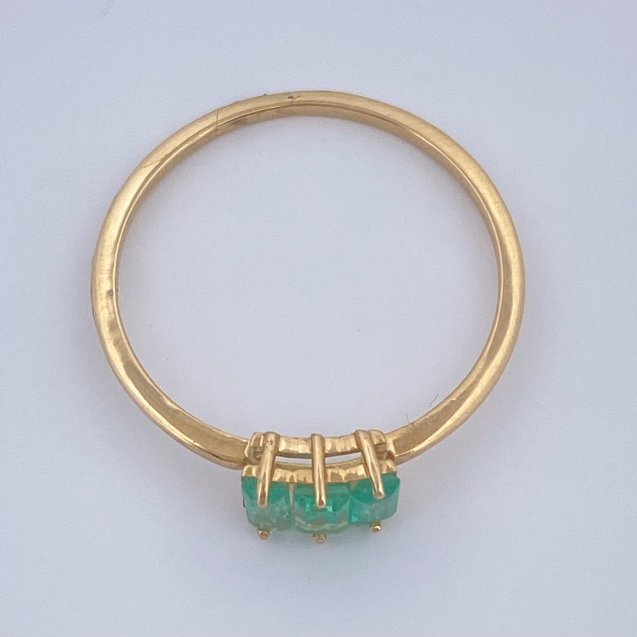 Anillo Arcordeon Esmeralda 1.05gr / T5 1/4 / Oro Amarillo 18K %