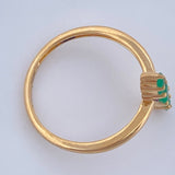 Anillo Linea Esmeralda 2.25gr / T5 1/2 / Oro Amarillo 18K %