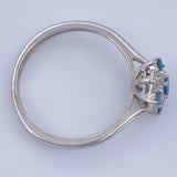 Anillo Flor De Nieve Diamante 2.2gr / T6 1/4 / Oro Blanco 18K %