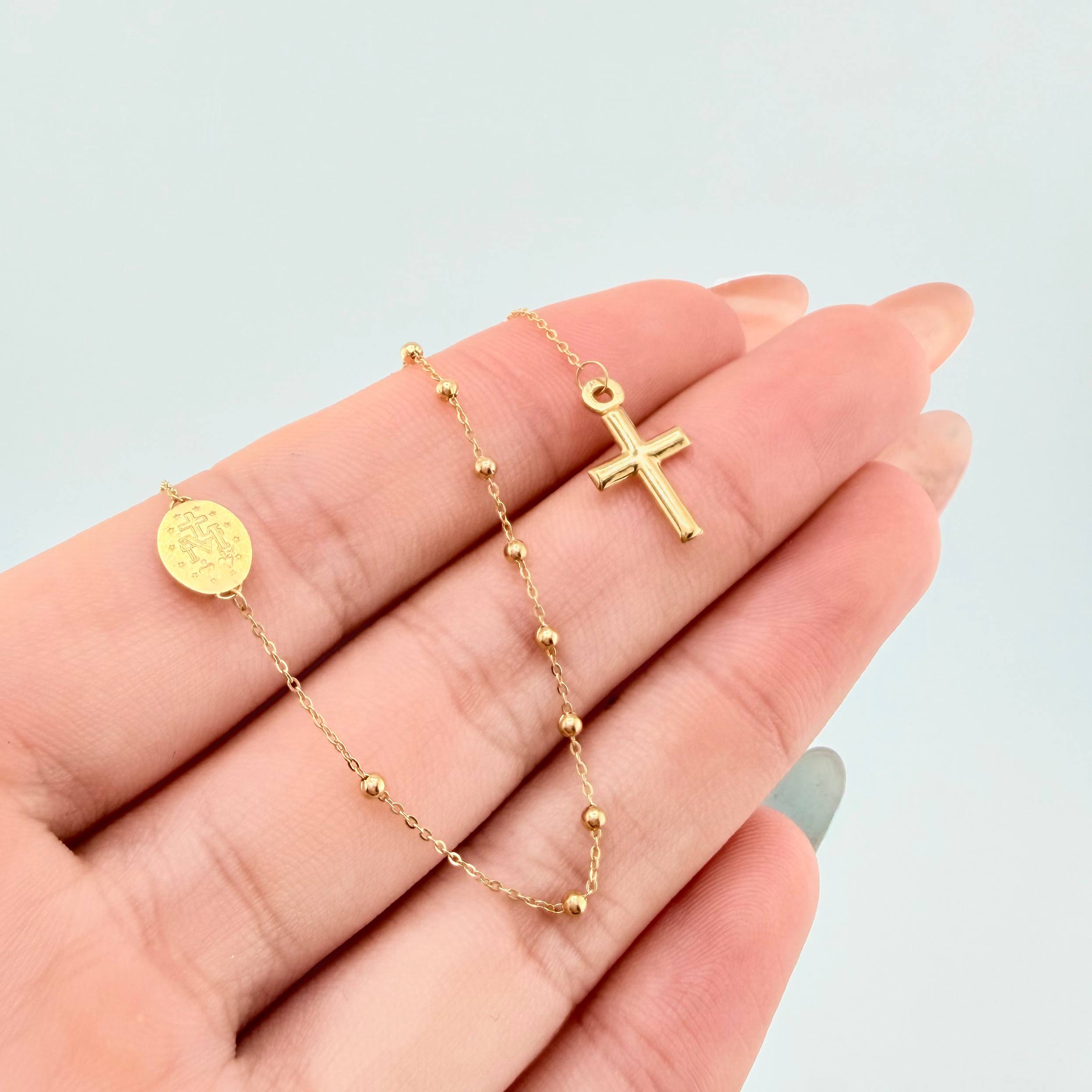 Pulso Denario 1.4gr / 21.5cm / 1.8mm Oro Amarillo +4 18K