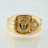 Anillo Corona Chispa Lateral 3.25gr / T9 1/4 / Oro Amarillo 18K ©