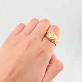 Anillo Corona Chispa Lateral 3.25gr / T9 1/4 / Oro Amarillo 18K ©