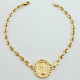 Pulso GC Herraje Virgen De Guadalupe 2.9gr / 18cm / 3.2mm Oro Amarillo 18K ©