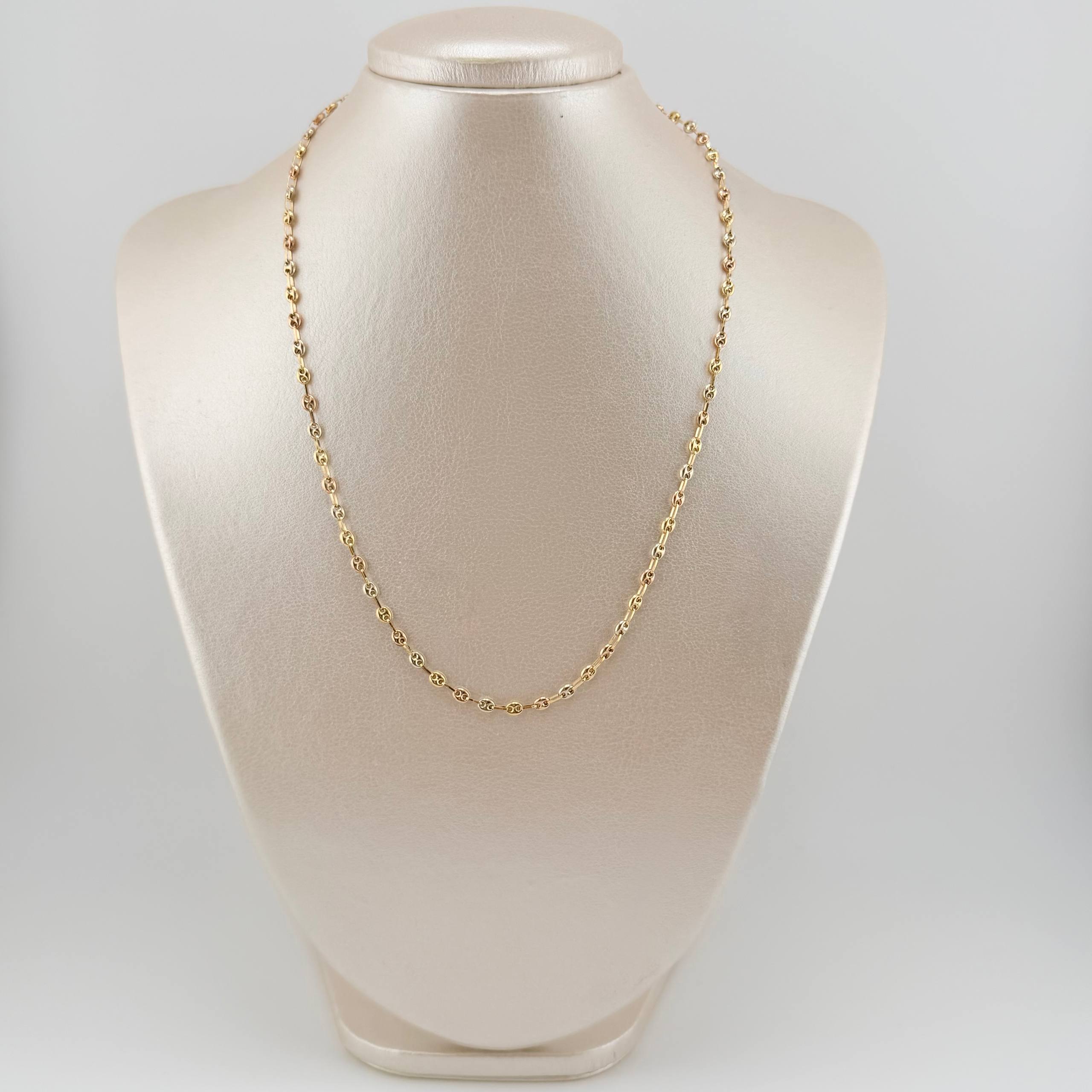 Cadena GC 5.15gr / 45cm / 3.3mm Tres Oros 18K