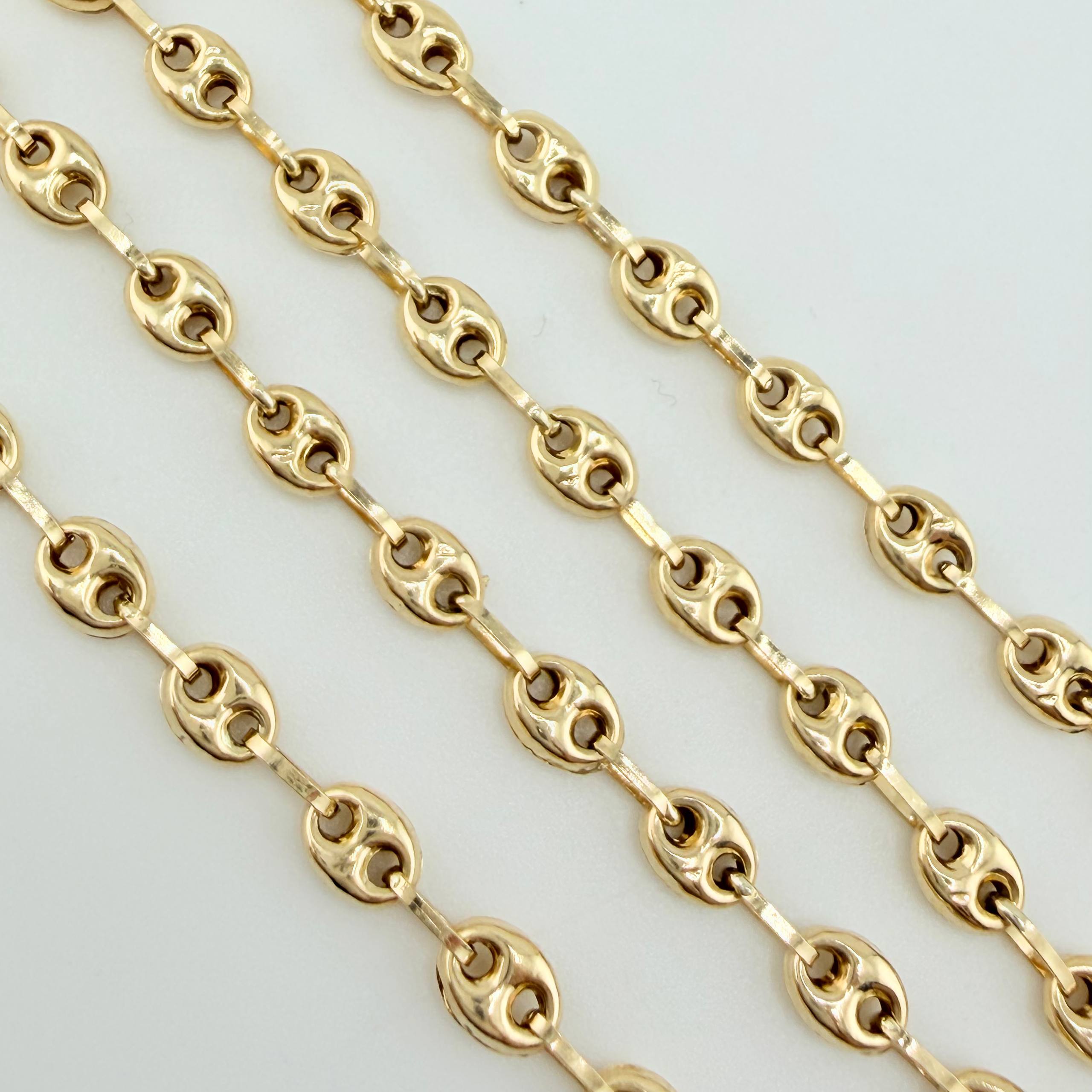 Cadena GC 6.85gr / 45cm / 4.3mm Oro Amarillo 18K
