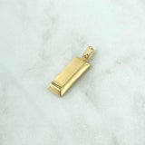 Dije Lingote 5.4gr / 3.1cm / Liso Oro Amarillo 18K