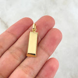 Dije Lingote 5.4gr / 3.1cm / Liso Oro Amarillo 18K