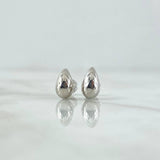 Topos Gotas 0.75gr / 1cm / Lisas Oro Blanco 18K