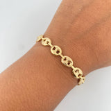 Pulso GC 9.2gr / 22cm / 8mm Lisa Oro Amarillo 18K &
