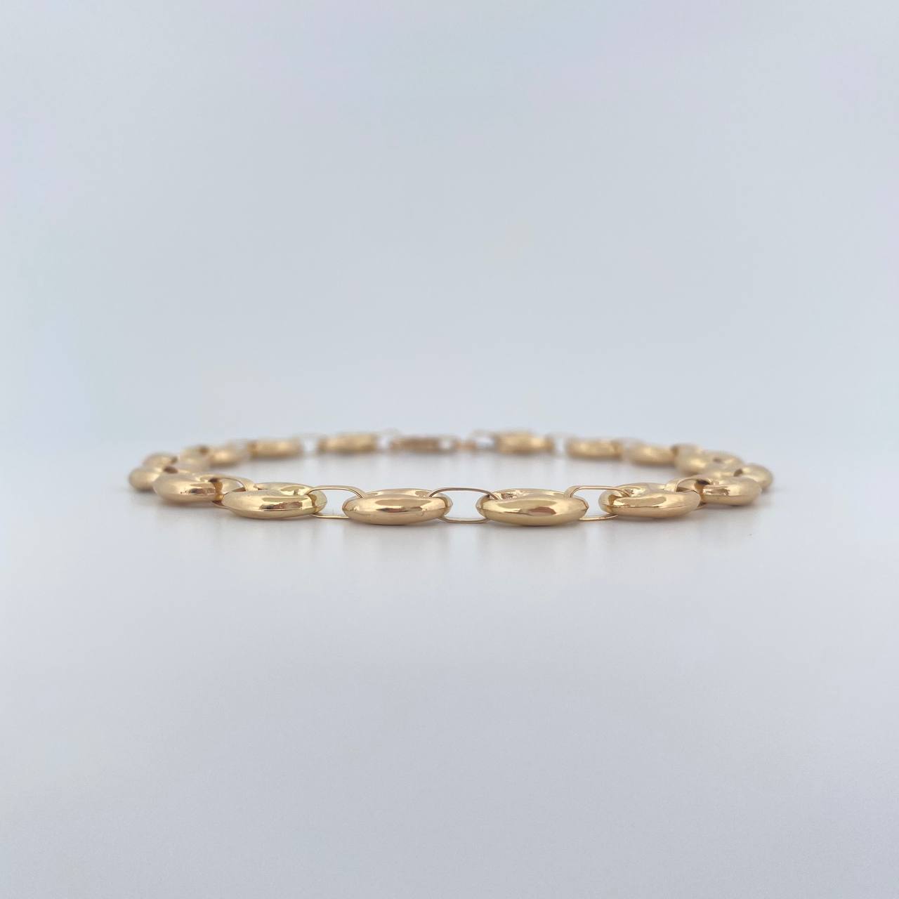 Pulso GC 9.2gr / 22cm / 8mm Lisa Oro Amarillo 18K &
