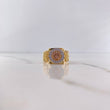 Anillo Correa Corona RX 8.45gr / T10 / Circones Blancos Tres Oros 18K &