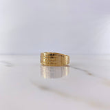 Anillo Ancla 7.9gr / T10 / Circones Blancos Dos Oros Amarillo Blanco 18K &